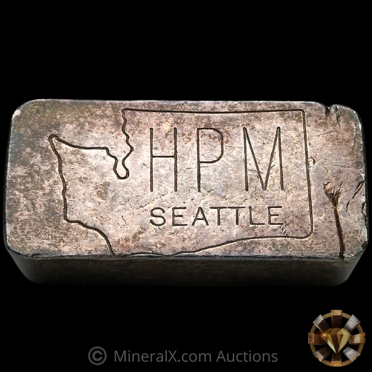 10.33oz HPM Hallmark Precious Metals Seattle Vintage Silver Bar