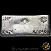 1.0053kg (Kilo) SRM Stanley Robert Mitchell Refiners Australia 4th Series SCCC Counterstamp Vintage Silver Bar