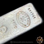 Kilo Swiss Bank Corporation CMP Engelhard Vintage Silver Bar