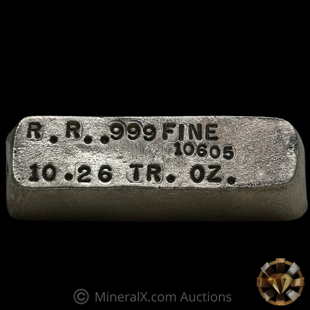 10.26oz R R Vintage Silver Bar – MineralX