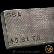 45.81oz SSA South Side Associates Vintage Silver Bar