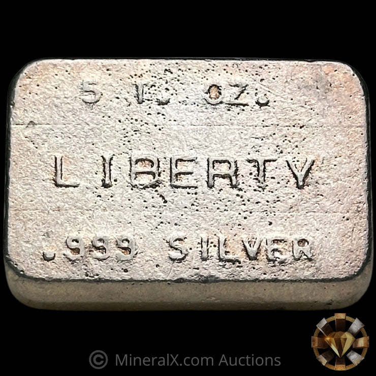 5oz Liberty Vintage Silver Bar