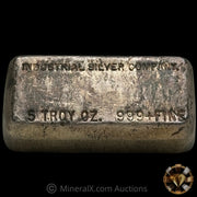 5oz Industrial Silver Company Vintage Silver Bar
