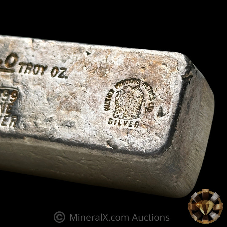 25oz Phoenix Precious Metals LTD Small Hallmark Vintage Silver Bar