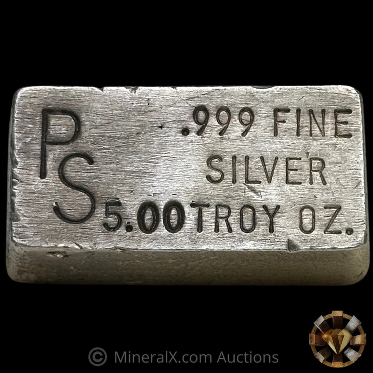 5oz PS Placier Sierra Vintage Silver Bar