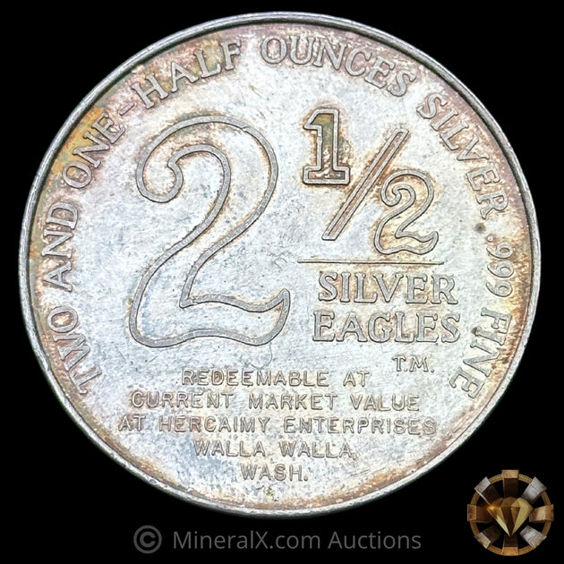 2.5oz 1969 W H Foster / Hercaimy Eagles Nest Vintage Silver Coin – MineralX