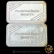 x2 1oz Prudential - Bache Vintage Silver Art Bars