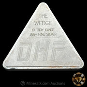 10oz DHF The Wedge Silver Stacker Triangle Bar