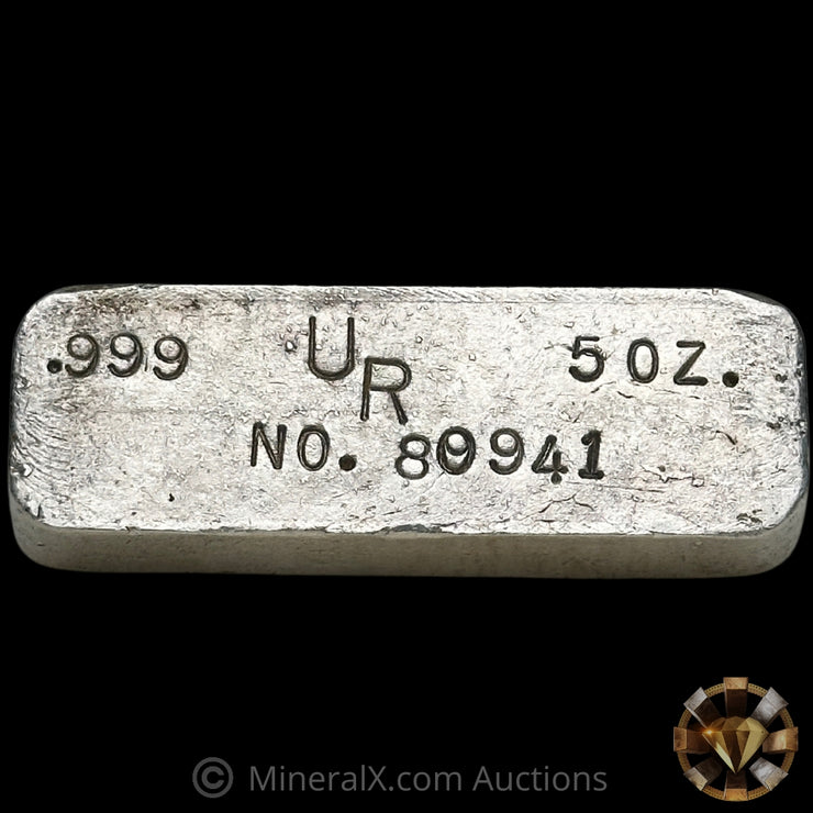 5oz UR Universal Refining Vintage Silver Bar