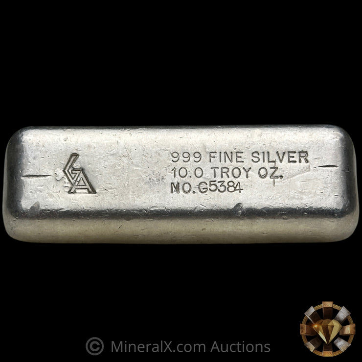 10oz GA Golden Analytical Vintage Silver Bar