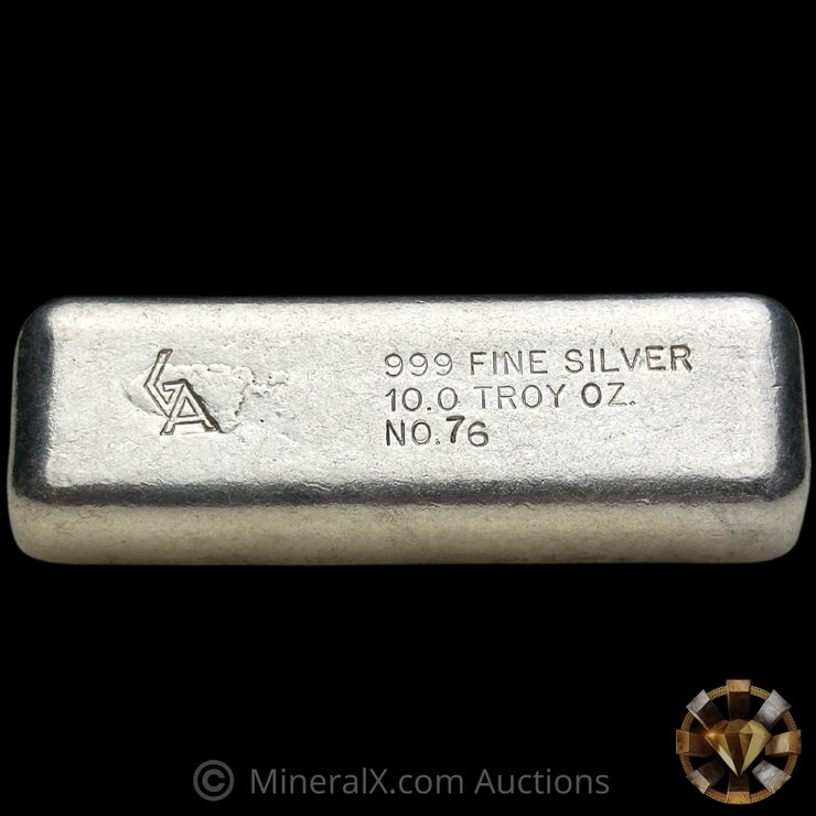 10oz GA Golden Analytical Vintage Silver Bar