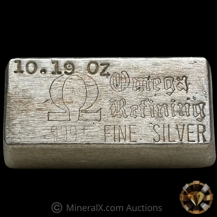 10.19oz Omega Refining Vintage Silver Bar
