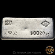 1.0020kg (Kilo) SRM Stanley Robert Mitchell Refiners Australia 2nd Series Vintage Silver Bar