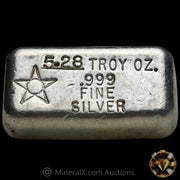 5.28oz Star Metals Unique Early Variety Vintage Silver Bar