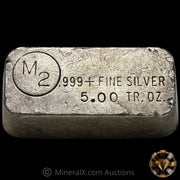 5oz M2 Vintage Silver Bar