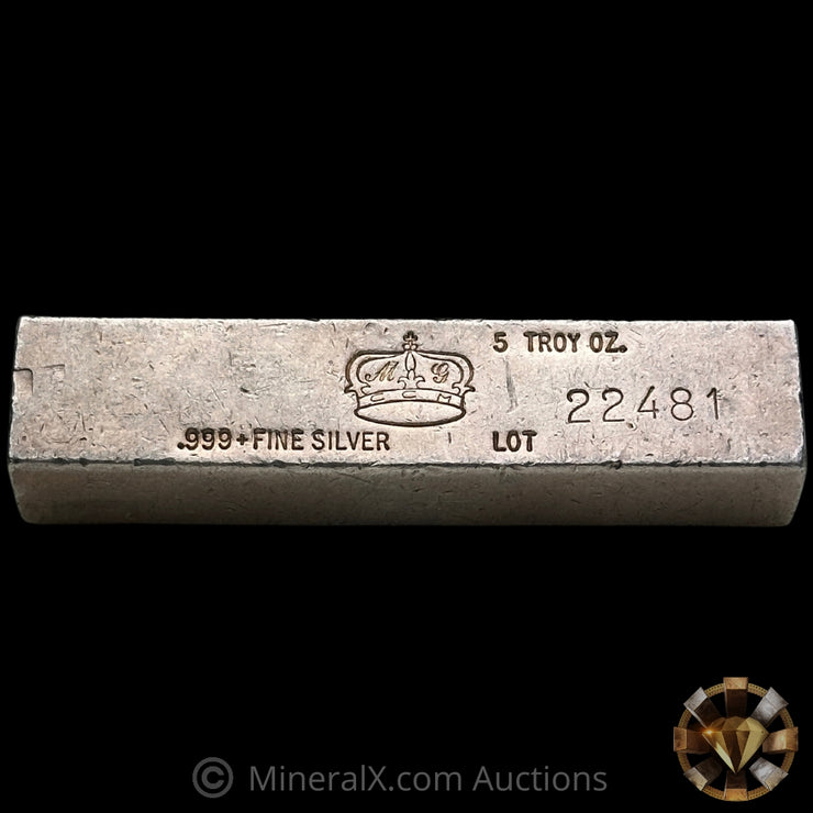 5oz Crown Mint CCM Vintage Silver Bar