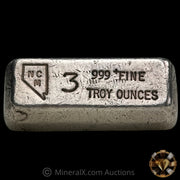 3oz NCM Nevada Coin Mart Vintage Silver Bar