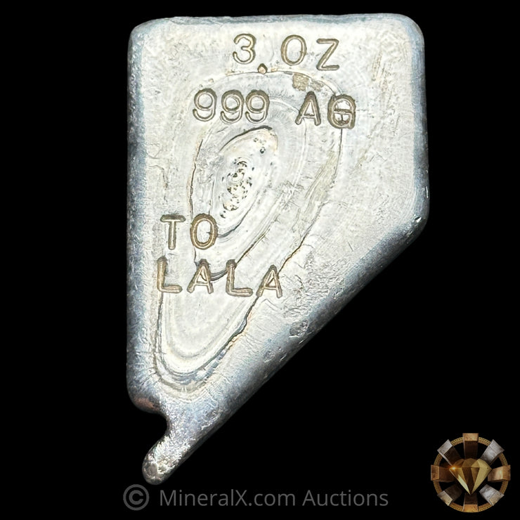 3oz Nevada Silver Bar (modern)