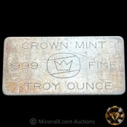 1oz Crown Mint Vintage Silver Bar