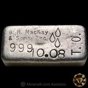 10.08oz B R MacKay & Sons Inc Vintage Silver Bar