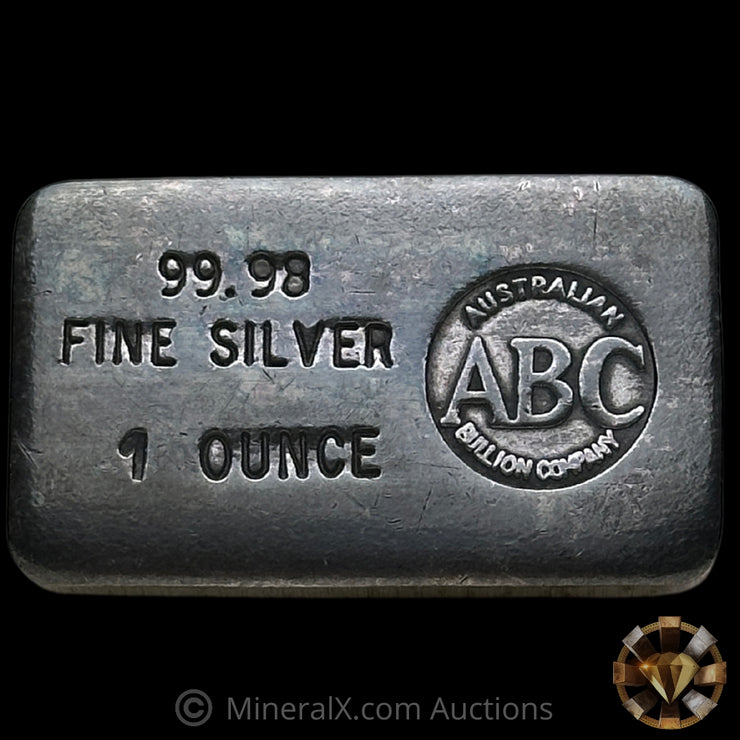 1oz ABC Australian Bullion Company Vintage Silver Bar