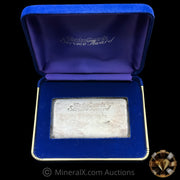 250g State Bank Service Award Victoria Australia Vintage Silver Bar With Original Blue Velvet Box