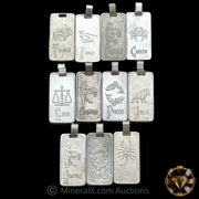 x11 5g (55g Total) SRM Stanley Robert Mitchell & Co Australia Cragside Vintage Silver Zodiac Pendants