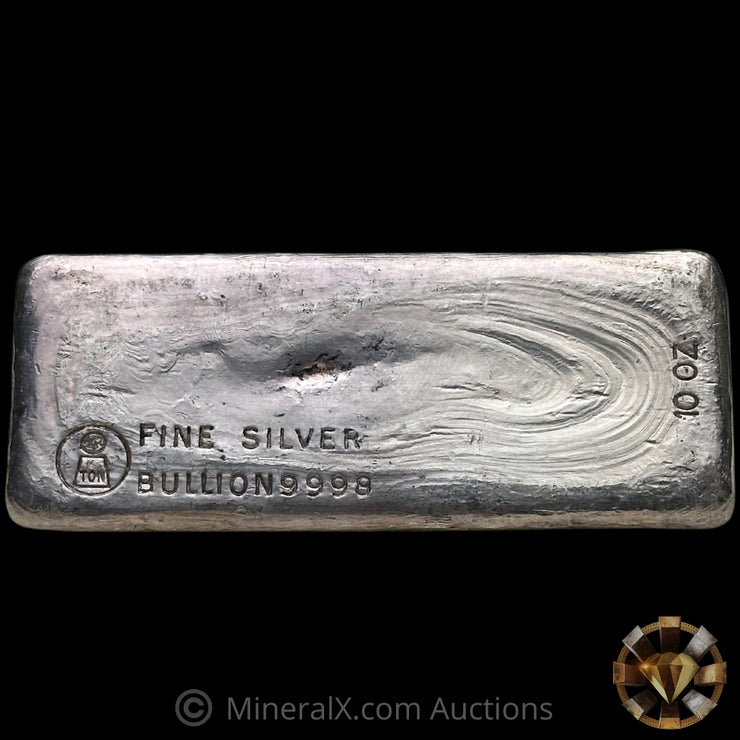 10oz Harrington Metallurgy Australia "OZ / Small L" Variety Vintage Silver Bar