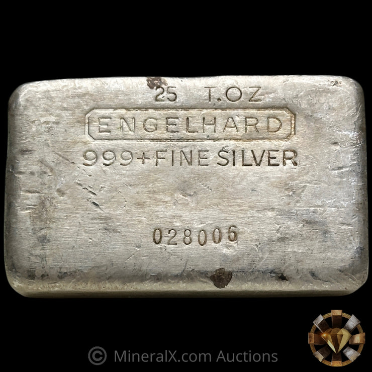 25oz Engelhard 4th Series Vintage Silver Bar