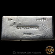 20oz Engelhard Bull Logo Vintage Silver Bar