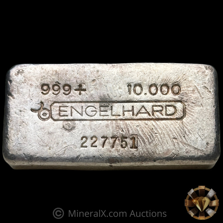 10oz Engelhard Bull Logo Vintage Silver Bar