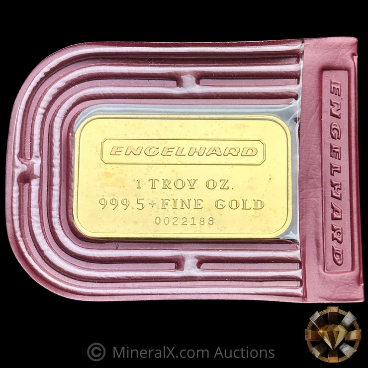 1oz Engelhard Vintage Gold Bar Mint In Original Factory Maroon Seal