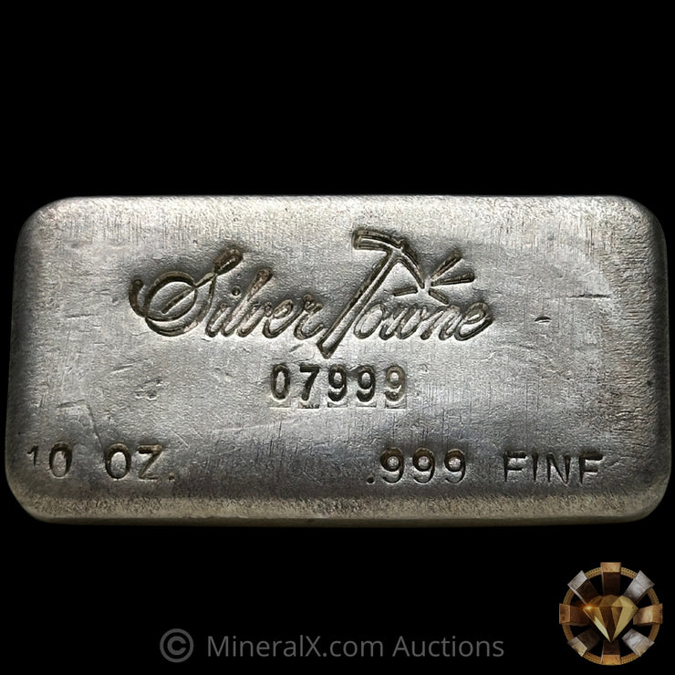 10oz Silvertowne Gridback Vintage Silver Bar