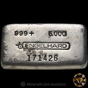 5oz Engelhard Bull Logo Vintage Silver Bar