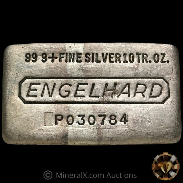 10oz Engelhard Waffleback Vintage Silver Bar