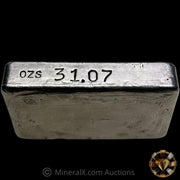 31.07oz 1960 US Mint San Francisco Vintage Silver Assay Bar With Unique Side Stampings