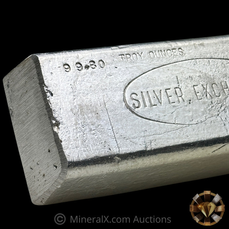 99.80oz Silver Exchange / Hallmark Precious Metals HPM Mold Vintage Silver Bar