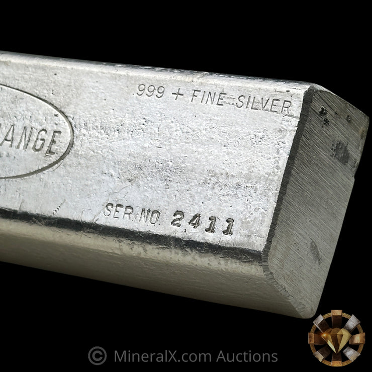 99.80oz Silver Exchange / Hallmark Precious Metals HPM Mold Vintage Silver Bar