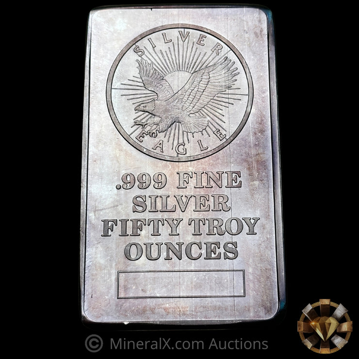 50oz Sunshine Mining Silver Eagle Vintage Silver Bar