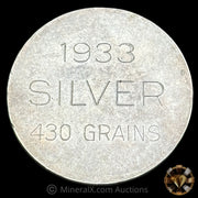 430gr (0.9oz) 1933 Pedley - Ryan & Co Denver Vintage Silver Round / Coin