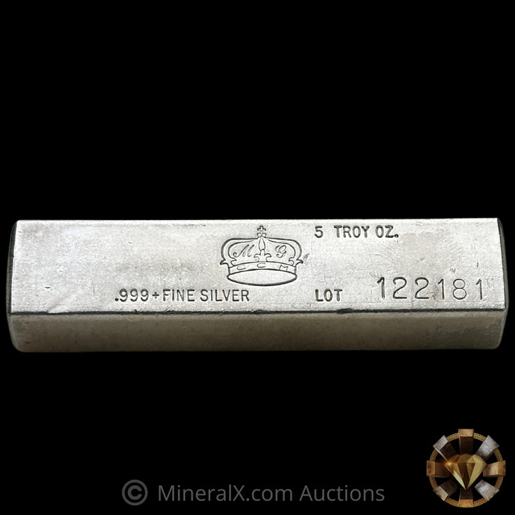 5oz Crown Mint Vintage Silver Bar