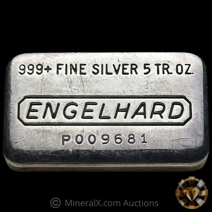 5oz Engelhard P Loaf Vintage Silver Bar