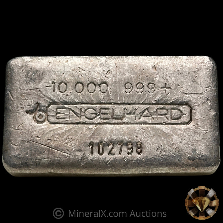 10oz Engelhard  2nd Series Bull Logo Vintage Silver Bar