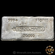 20oz Engelhard Bull Logo Vintage Silver Bar