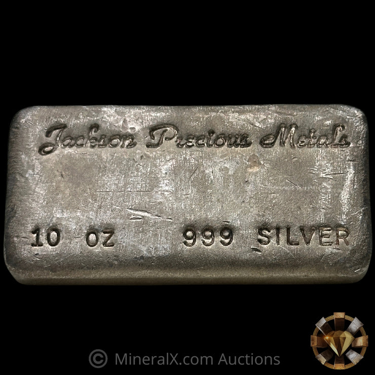 10oz Jackson Precious Metals JPM Vintage Silver Bar