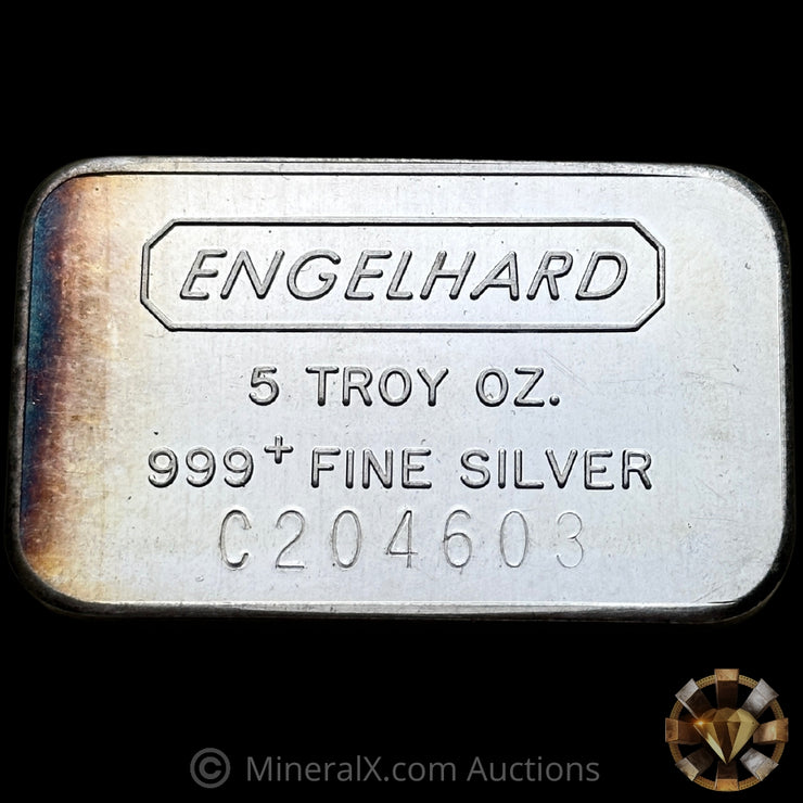 5oz Engelhard Vintage Pressed Silver Bar