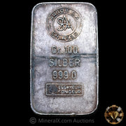 100g Argor Chiasso Vintage Silver Bar