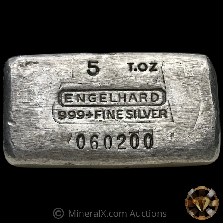 5oz Engelhard 0-Leading 7th Series Vintage Silver Bar