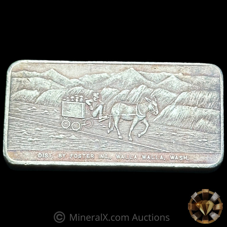 3oz DMI Day Mines Inc W H Foster Vintage Silver Bar