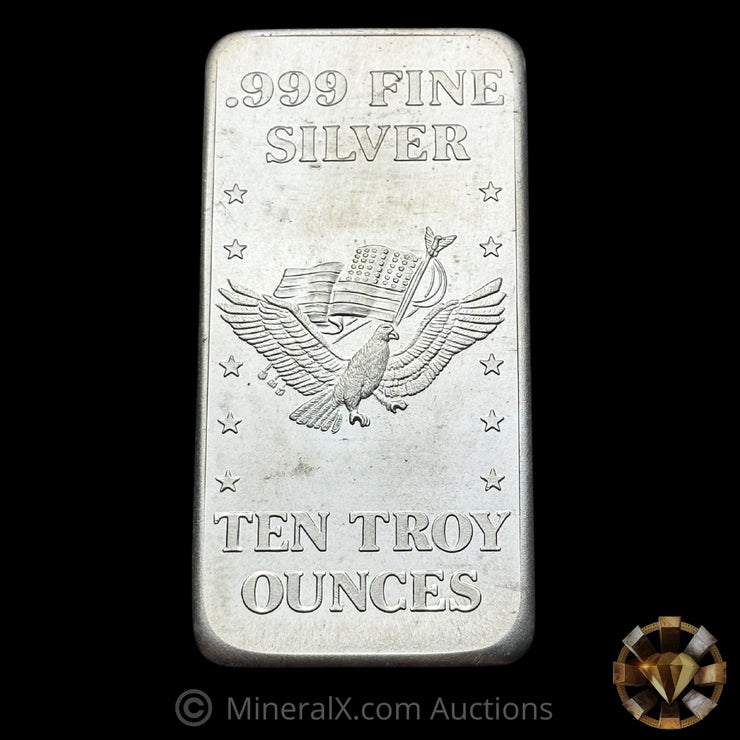 10oz US Assay Office Strategic Stockpile Vintage Silver Bar